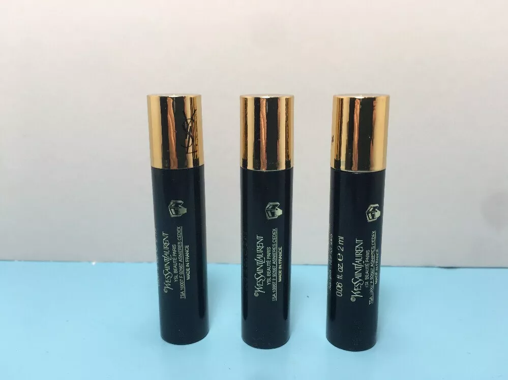 YVES SAINT LAURENT MASCARA VINYL COUTURE BLACK 0.06 OZ LOT OF 3 NEW