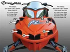 Frogzskin Hood Grill Nose Kit Arctic Cat 2005-2011 M-Series / Crossfire Models