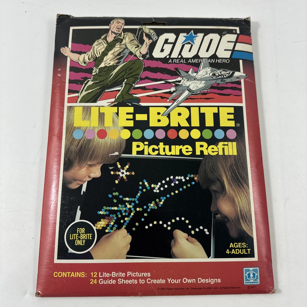 Vintage Lite Brite GI Joe Picture Refill 12 Lite Brite Sheets 1986 Read  Details