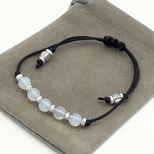 Handmade Natural Adjustable 6mm Crystal Healing Chakra Gemstone Bead Bracelet. - Picture 20 of 37