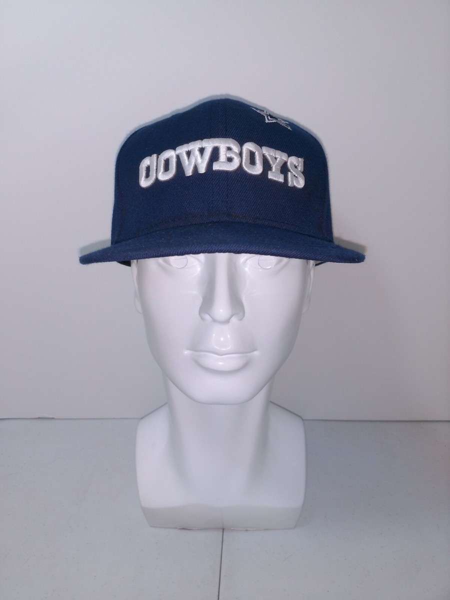 Damaged NFL Dallas Cowboys Football Mitchell Ness Snapback Hat Men's Blue