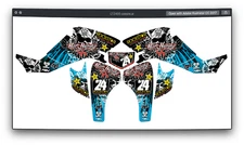 Fits LTZ 400 2003 to 2008 GRAPHIC KIT for SUZUKI LTZ 400 STICKER Z400 DECal