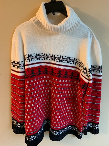 VINTAGE RUSS UGLY CHRISTMAS TURTLENECK 
