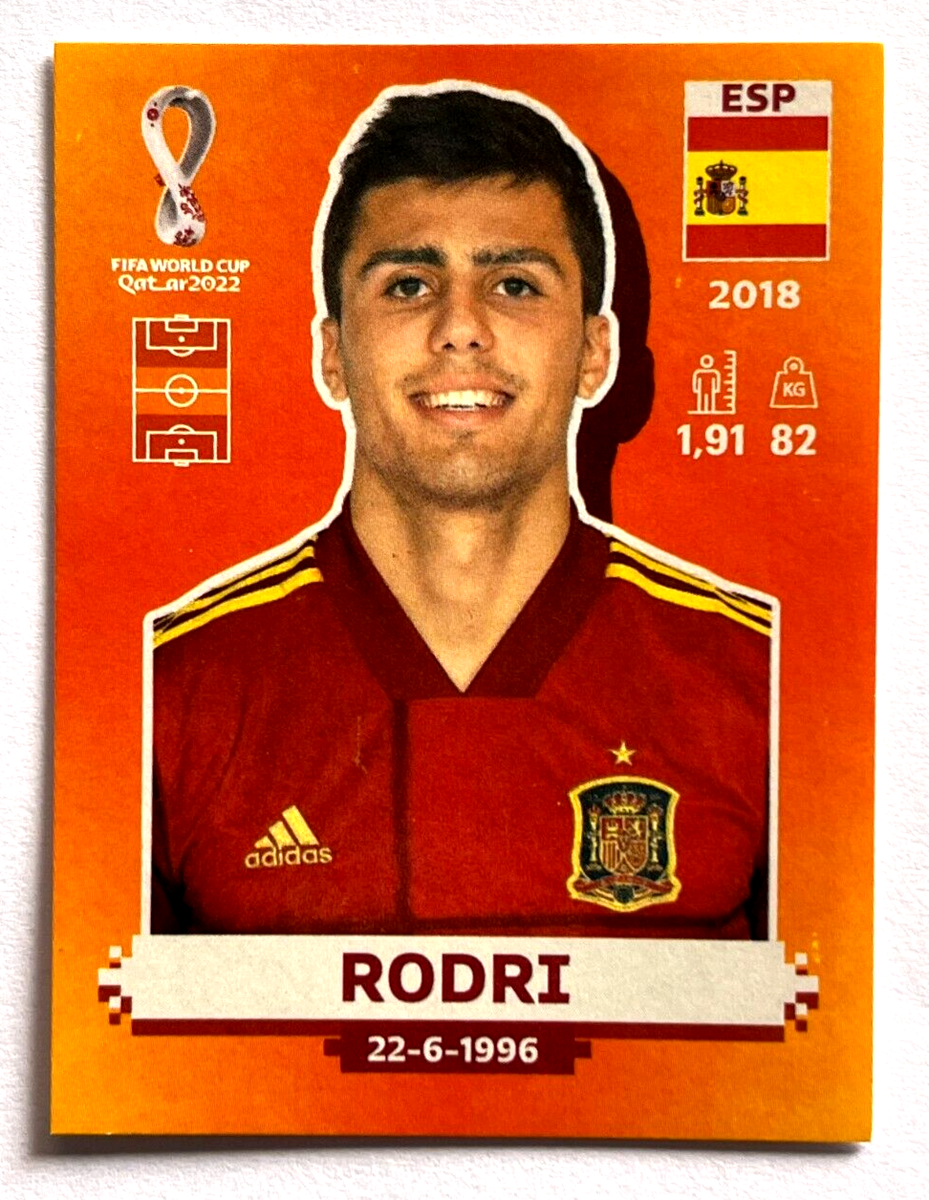 2022 FIFA WC Qatar Panini Sticker #298 ESP 13 RODRI Brazil Edition