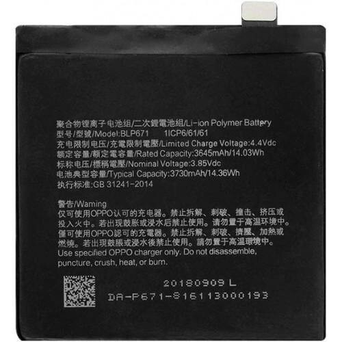 BATTERIA PARI A ORIGINALE 3730MaH PER OPPO FIND X CPH1871 CPH1875 PILA BLP671