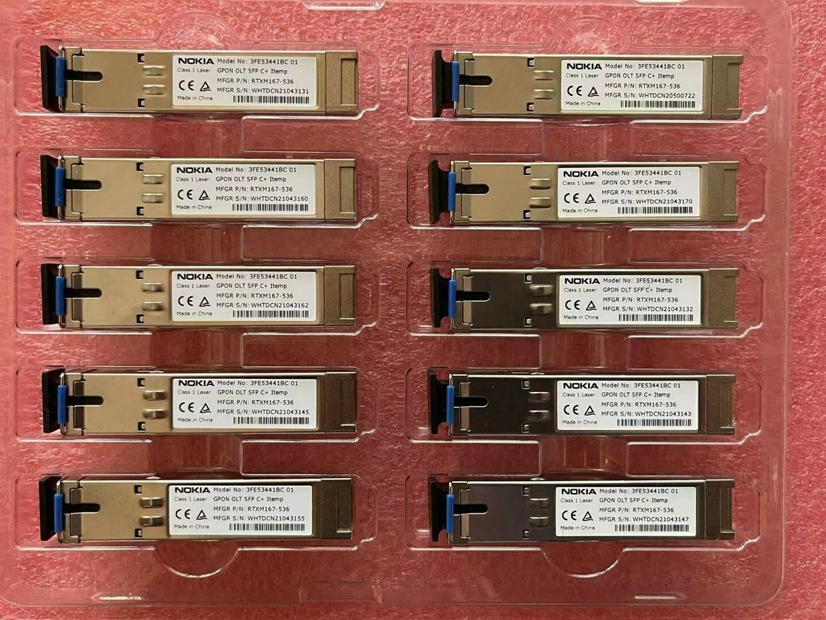 Alcatel Lucent GPON OLT SFP B+ Ctemp 3FE53441AA Fiber Optical