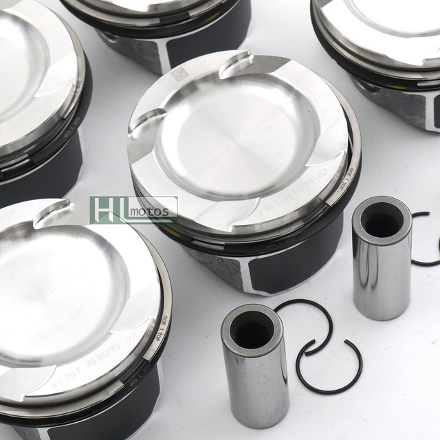 6Pcs Pistons & Rings STD Φ 84mm 22mm for BMW E82 E90 135i 335i 535i