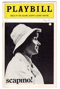 SCAPINO! August 1974 Playbill: Jim Dale