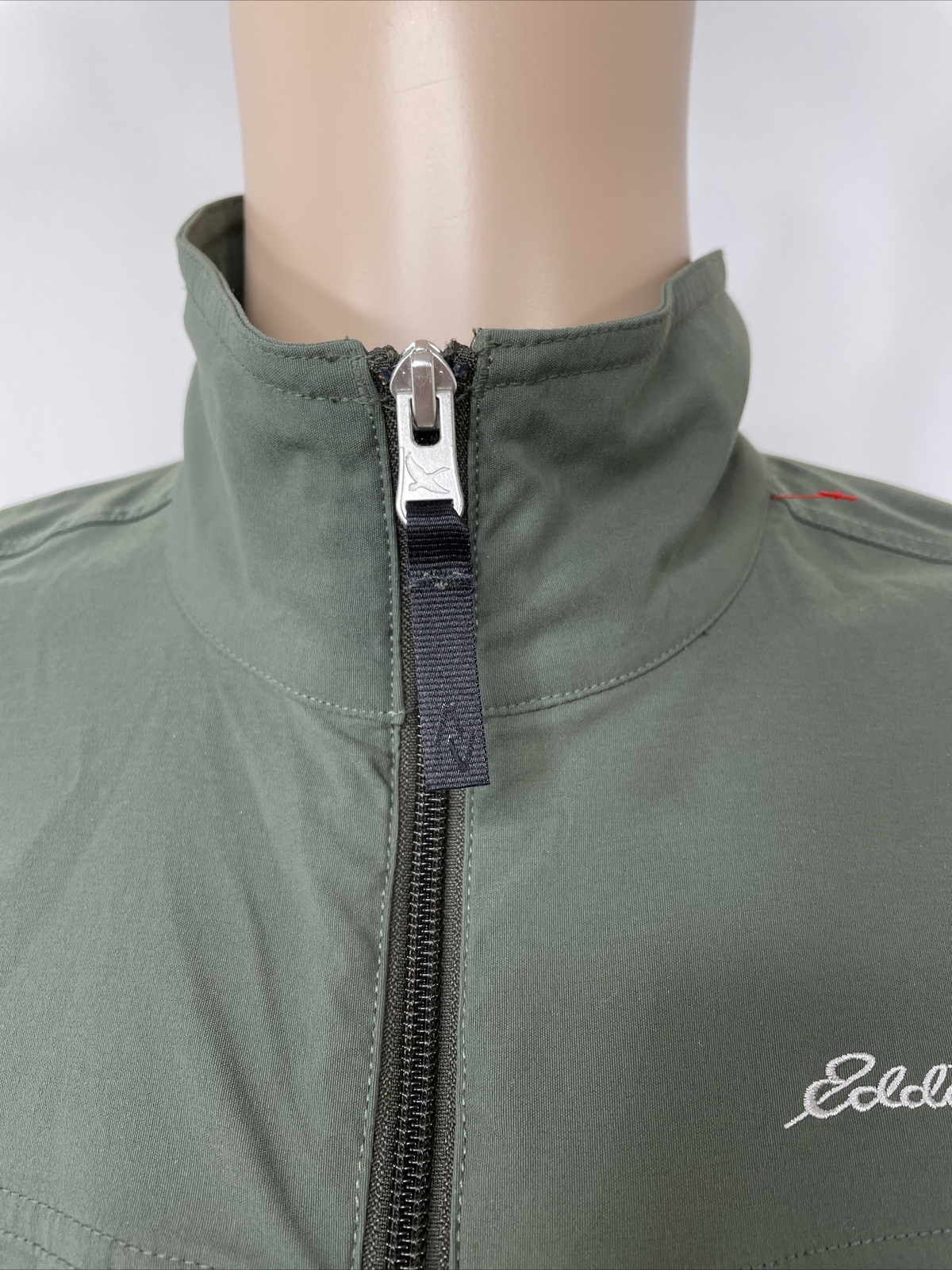 Eddie Bauer Men’s Green Windbreaker Jacket S Zipp… - image 2