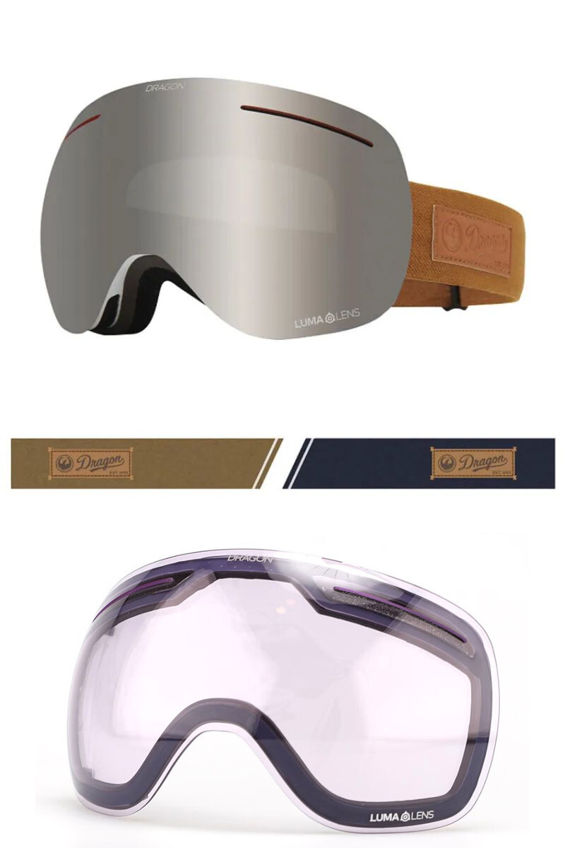 DRAGON ALLIANCE X1 Ski/Snowboard Goggles with Extra Lens eBay