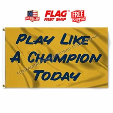 Notre Dame 3X5 Flag Banner Fighting Irish Play Like A Champion Today FREE Ship