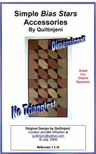 Simple Bias Stars Accessories by Quiltinjeni FREE US SHIPPING