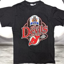 Vintage 1995 New Jersey Devils Stanley Cup Champs NHL T-Shirt Adult Size XL 90s