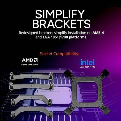 Hyper 212 Pro aRGB CPU Air Cooler, SickleFlow Edge 120 PWM Fan, Composite 4 C... - Picture 8 of 9
