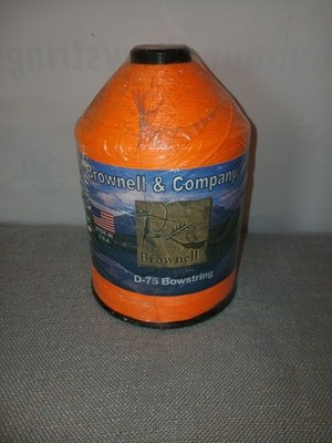 Brownell D75 Bowstring Material Fluorescent Orange  1 POUND SPOOL!
