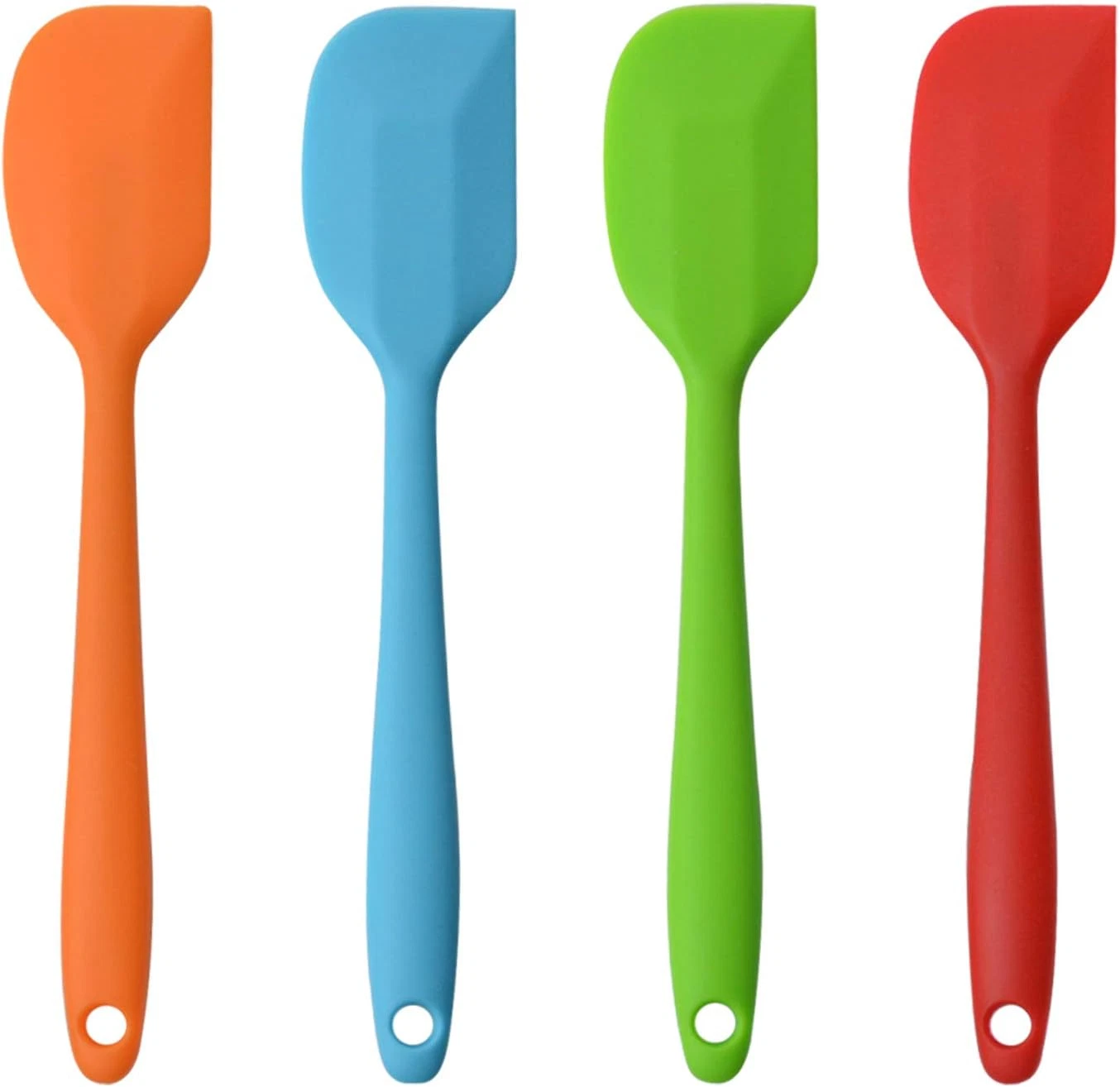 Silicone Spatulas, 11 Inch Rubber Spatula Heat Resistant Seamless One Piece Desi