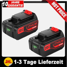 Battery 2X 8.0AH 20V For Black Decker Max Lithium Charger LB2X4020 LB20