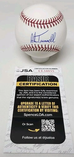 Alan Trammell Signed Rawlings Official Major League Baseball JSA COA TIGERS