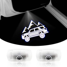 2PCS Car Door Logo Lights Courtesy Projector Laser Welcome Light Mountain car