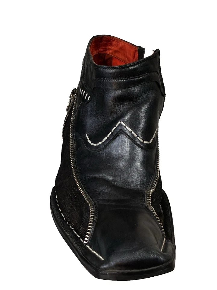 Zapatos de Vestir Robert Wayne Negros “Cóctel” Diseño Cremallera Frontal, Talla 9 Foto 4 de 4