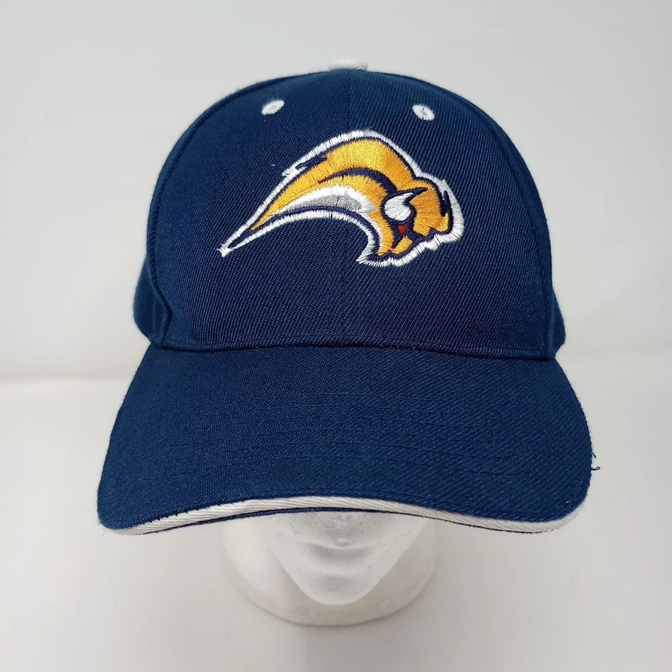 Buffalo Sabres NHL Old Logo MK Cap Navy Blue Adjustable Baseball Cap Hat - Image 2 of 4