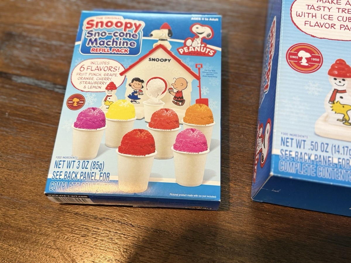 NEW Snoopy Sno-Cone Machine, Snow Cone Shaved Ice Maker Ice Shaver