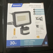 Kosnic Rhine 30w LED Flood Light, IP65, black,