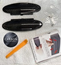 Sun Visor Vanity Mirror Cover In Carbon Fiber Alcantara 911 996997 986987