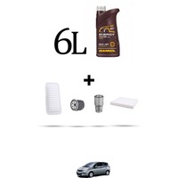 Hoffcar Wartungskit 4 Filter Und 6L ÖL FüR Toyota Corolla IX Verso 2.0 D4-D 66