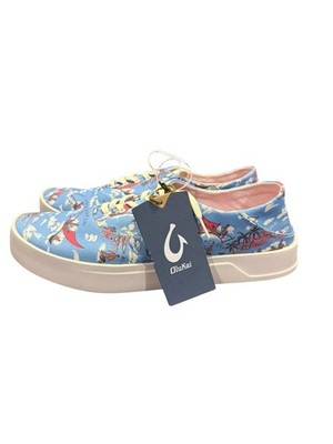 OluKai Tradewind Ocean Spray Pai Sneakers Men s 11.5 Blue NWT Canvas Shoes