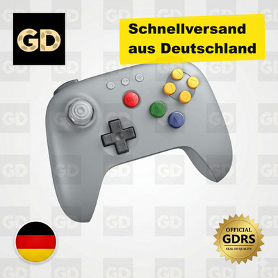   8BitDo - 64 Bluetooth Low Latency Hall Controller für Analogue 3D - Grau  
