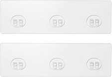 2 Pack Shower Caddy Adhesive for Replacement, Strong Transparent Adhesive for Sh