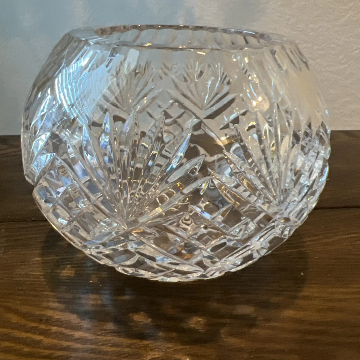 Crystal Rose Bowl Indiana Vintage Cut Glass for sale | eBay