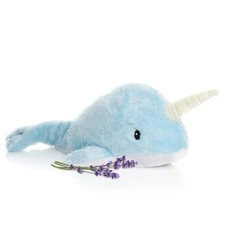 Nori The Narwhal - Microwavable & Weighted Plush Stuffed Animal - Heated Plus...