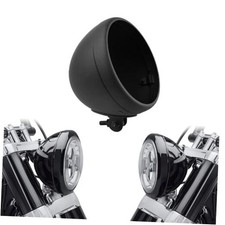 7" LED Headlamp Shell Protective Cover Motorcycle 7 Inch Head Lamp Bucket Black