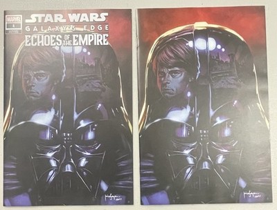 STAR WARS: GALAXY'S EDGE - ECHOES OF THE EMPIRE #1 TRADE & VIRGIN MICO SUAYAN NM