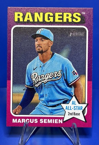 Marcus Semien [Flip Stock] #127 2024 Topps Heritage card
