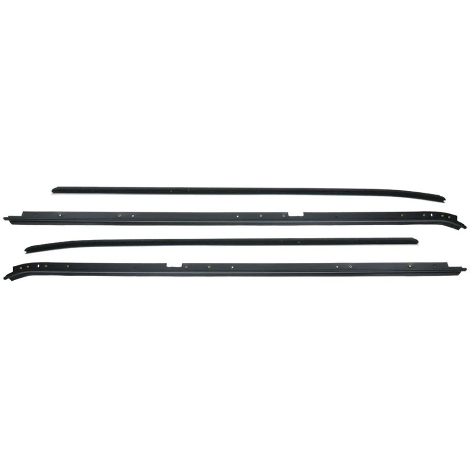 Juego de 4 piezas de sellos de fieltros de barrido de ventana interior y exterior para Buick Foto 2 de 3