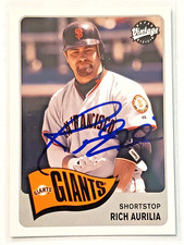RICH AURILIA Signed 2003 Upper Deck Vintage #93 San Francisco Giants Card