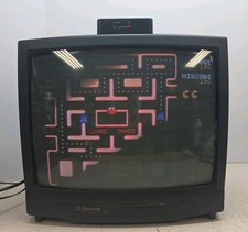 Emerson EWT1931 19" CRT TV Retro Gaming Tested Working w/ NOS RF Modulator