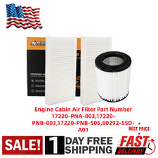 Engine Cabin Air Filter Kit for 2002-2006 Acura RSX Honda CR-V 2003-2006