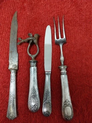lot de couverts en argent ou métal argenté - Photo 1/3