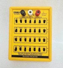 TENMA 72-7270 RESISTANCE DECADE BOX FOR 1 to 11,111,110 OHMS FOR TENMA  TAIWAN 