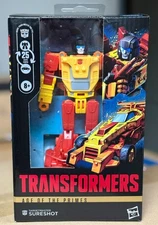 HASBRO TRANSFORMERS AGE OF THE PRIMES DELUXE TARGETMASTER SURESHOT ACTION FIGURE