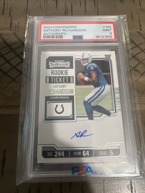 Anthony Richardson 2023 Panini Contenders Rookie Ticket Autographs