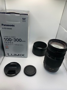 Panasonic LUMIX G Vario 100-300mm F/4.0-5.6 Mega O.I.S. Lens - BOXED + soft case
