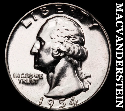 1954 Washington Quarter- Silver- Choice Gem Proof Luster No Reserve #J2901