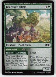 Beanstalk Wurm // Plant Beans (161) Wilds of Eldraine Common