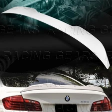 W-POWER PEARL WHITE REAR TRUNK SPOILER FOR 11-16 BMW 535i 550i M5 F10 F18 SEDAN