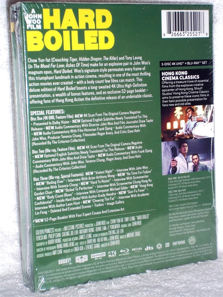 Hard-Boiled (4K/Blu-ray 2025) Chow Yun-Fat John Woo asian action crime thriller - Image 3 of 4